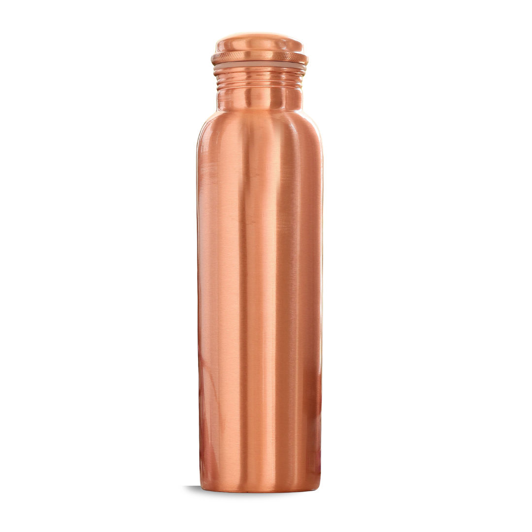 Pure copper bottle plain design, mattfinish - 300 ML 065